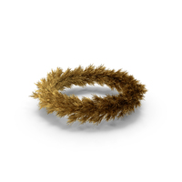Christmas Wreath Gold PNG & PSD Images