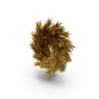 Christmas Wreath Gold PNG & PSD Images