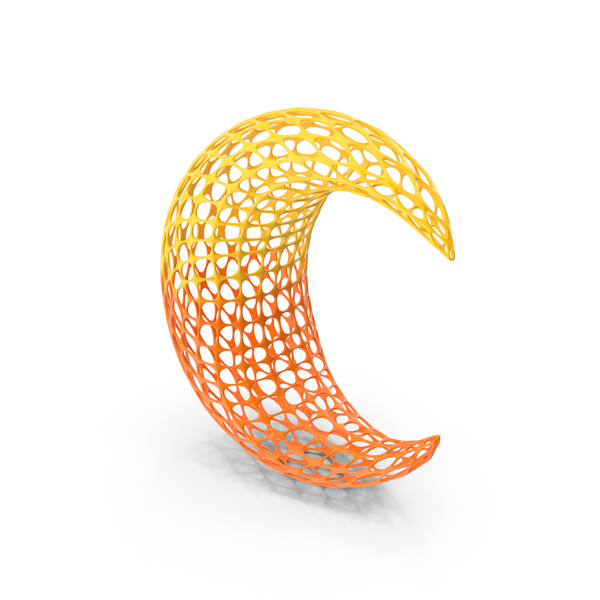 Abstract Crescent Moon Coloued Icon PNG & PSD Images