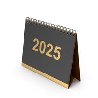Gold Calendar 2025 PNG & PSD Images