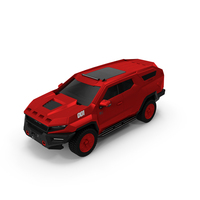 Armored SUV 2024 Rezvani Vengeance Red PNG & PSD Images