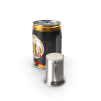 Beer Keg With Mug Mockup PNG & PSD Images