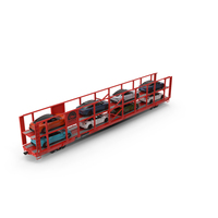 Autorack Train Car With Electric Cars PNG & PSD Images