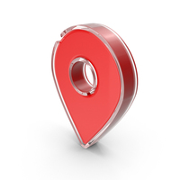 Icon Pointer Pin Glass PNG & PSD Images