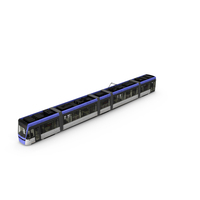 Express Tram Blue PNG & PSD Images