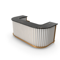 White Luxury Bar Counter PNG & PSD Images
