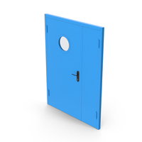 Blue Metal Door PNG & PSD Images