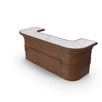 Vintage Wood Bar Counter PNG & PSD Images