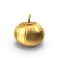 Decorative Gold Pumpkin PNG & PSD Images