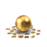 Sphere Puzzle Metal PNG & PSD Images