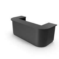 Black Minimal Curved Corner Counter Bar PNG & PSD Images