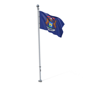 USA States Michigan Flag PNG & PSD Images