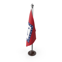 USA States Arkansas Desk Flag PNG & PSD Images