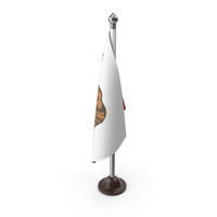 USA States California Desk Flag PNG & PSD Images