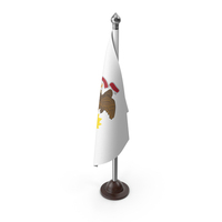 USA States Illinois Desk Flag PNG & PSD Images