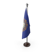USA States New Hampshire Desk Flag PNG & PSD Images