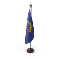 USA States North Dakota Desk Flag PNG & PSD Images