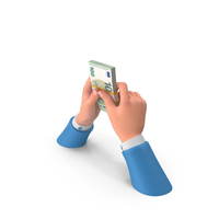 Euro 100 Holding Bill Money PNG & PSD Images