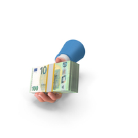 Euro 100 Holding Left Hand Giving Bill Money PNG & PSD Images