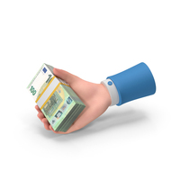 Euro 100 Holding Right Hand Giving Bill Money PNG & PSD Images