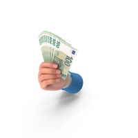Euro 100 Notes Holding Right Hand Money PNG & PSD Images