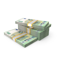 Money  Currency Euro 100 Lots Six Bill PNG & PSD Images