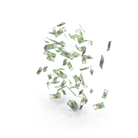 Money Few Euro 100 Notes Falling Money PNG & PSD Images