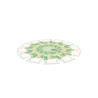 Circular Arranged Euro 100 Notes Back Few PNG & PSD Images