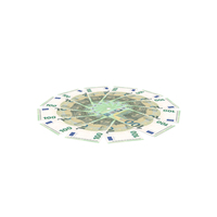 Circular Arranged Euro 100 Notes Few PNG & PSD Images