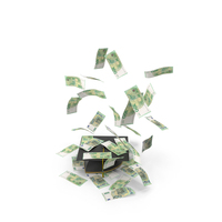 Euro 100 Note Falling Graduation Cap Study PNG & PSD Images