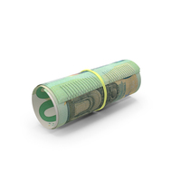 Euro 100 Notes Bill Roll PNG & PSD Images