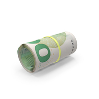 More Euro 100 Notes Rolled Bill PNG & PSD Images