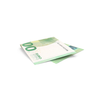 Single Euro 100 Note Fold Ground PNG & PSD Images