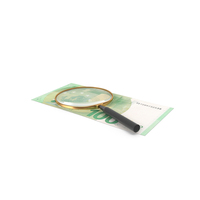 Single Euro 100 Note Magnify Find PNG & PSD Images