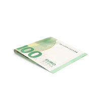 Single Euro 100 Note Proper Fold Ground PNG & PSD Images