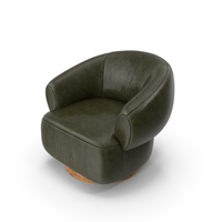 Merrick Leather Swivel Chair PNG & PSD Images