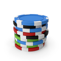 Poker Chips Mix PNG & PSD Images