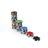 Poker Chips Mix PNG & PSD Images