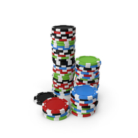 Poker Chips Mix PNG & PSD Images