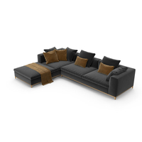 Michel Club Corner Sofa PNG & PSD Images