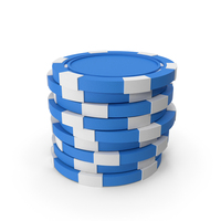 Poker Chips Blue PNG & PSD Images