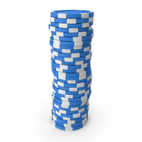 Poker Chips Blue PNG & PSD Images