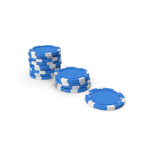 Poker Chips Blue PNG & PSD Images
