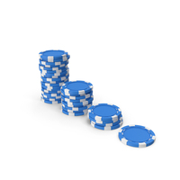 Poker Chips Blue PNG & PSD Images