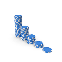 Poker Chips Blue PNG & PSD Images