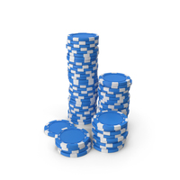 Poker Chips Blue PNG & PSD Images