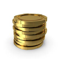 Poker Chips Gold PNG & PSD Images