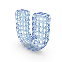 Abstract Transparent Letter U PNG & PSD Images