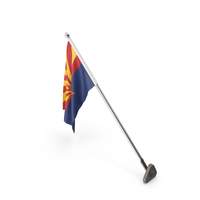USA States Arizona Wall Flag Stand PNG & PSD Images