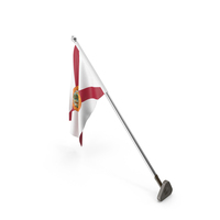 USA States Florida Wall Flag Stand PNG & PSD Images